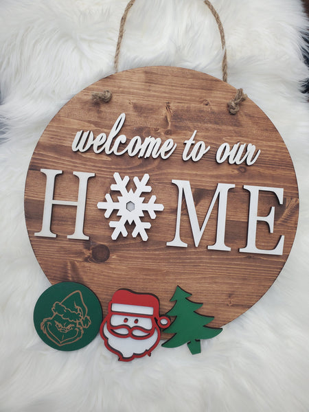 Interchangeable Additions for “Welcome to our Home” sign