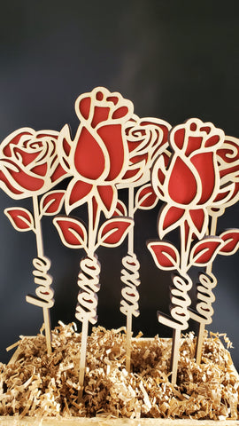 Floral Wooden Cut Out