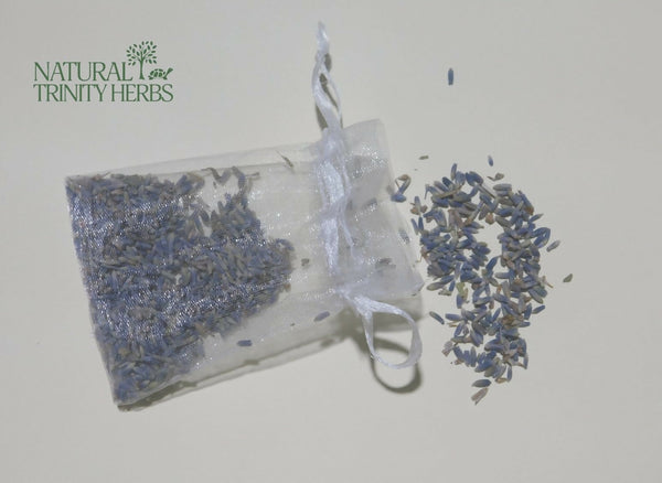 Lavender Sachets in organza satchels filled with lavender Super blue