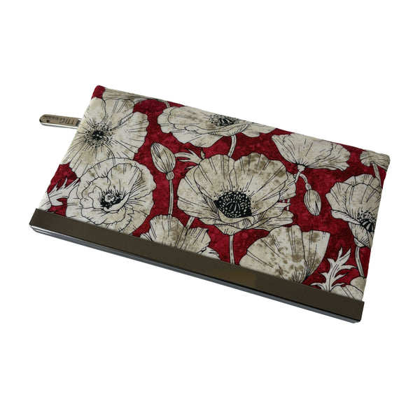 Diva Wallet - Poppies/Gunmetal