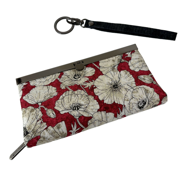 Diva Wallet - Poppies/Gunmetal