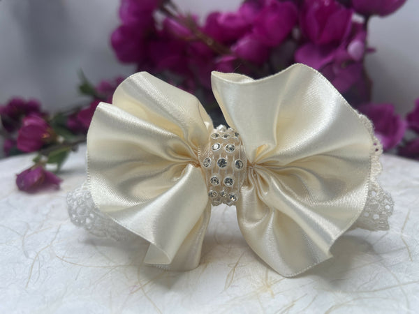 Kids Headband: Creamy Sparkle Band