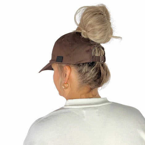 Ponytail Hats Satin-Lined