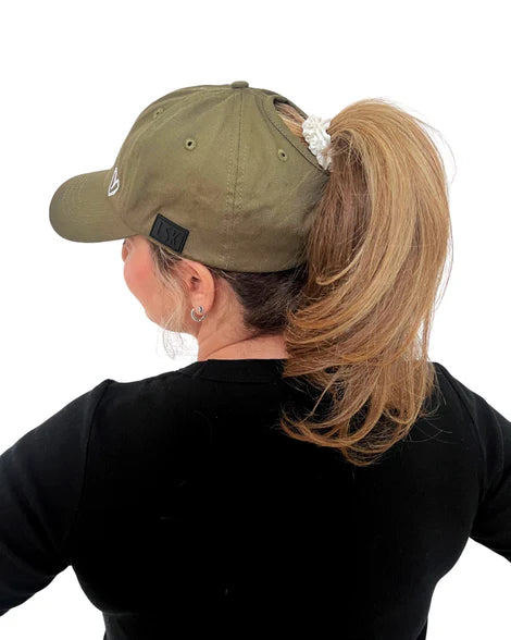 Ponytail Hats Satin-Lined