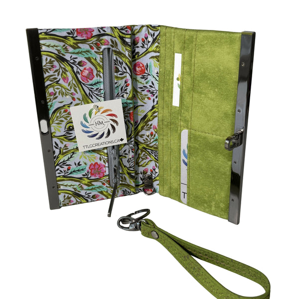 Diva Cork Wallet - Lime/Br Gunmetal