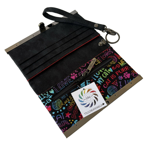 Diva Wallet - Love My Cat/Gunmetal
