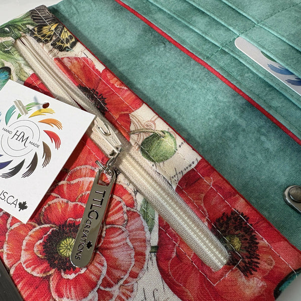 Diva Cork Wallet - Teal/Br Gunmetal