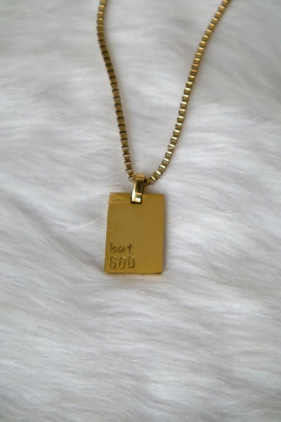 “but GOD” Necklace