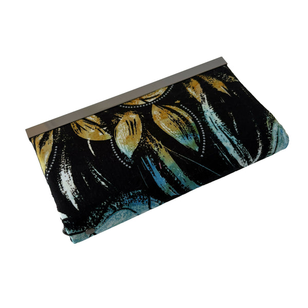Diva Wallet - Batik Floral/Gunmetal