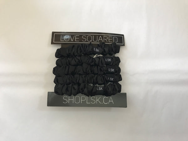 5pc Satin Skinny Scrunchie