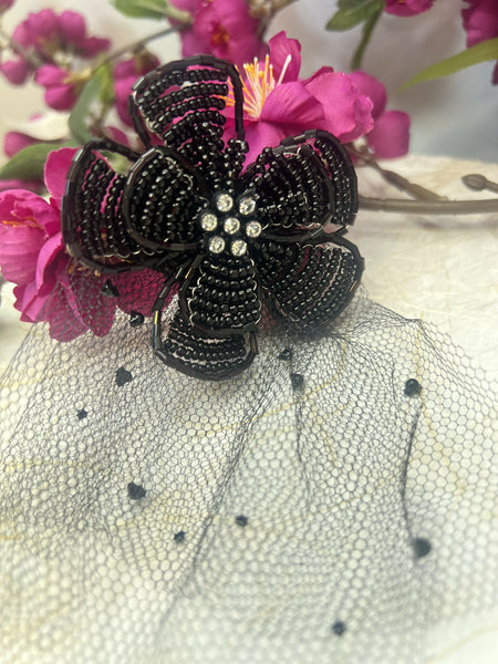 Hair Clip: Beaded Bloom Clip