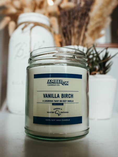 Vanilla Birch Candle - 100% Soy Wax