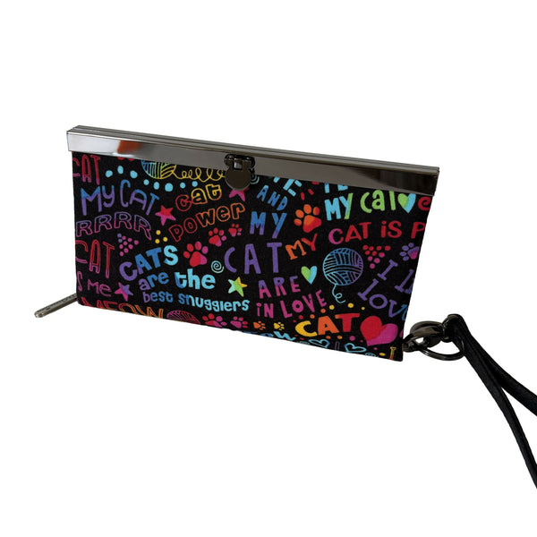 Diva Wallet - Love My Cat/Gunmetal