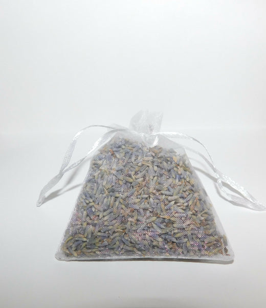 Lavender Sachets in organza satchels filled with lavender Super blue