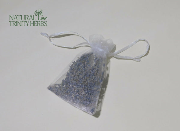 Lavender Sachets in organza satchels filled with lavender Super blue