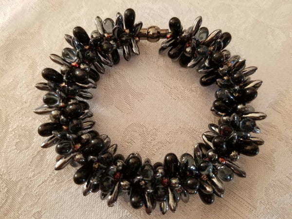 Chunky Dagger Bead Kumihimo Bracelet