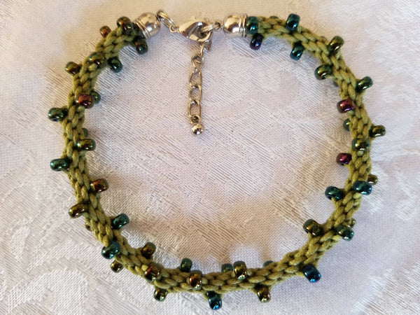 Kumihimo Woven Ankle Bracelet