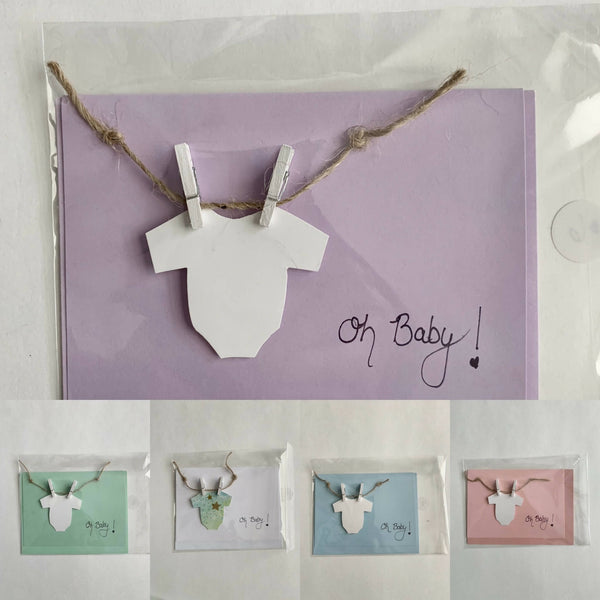 ‘Oh Baby’ Card - pastels