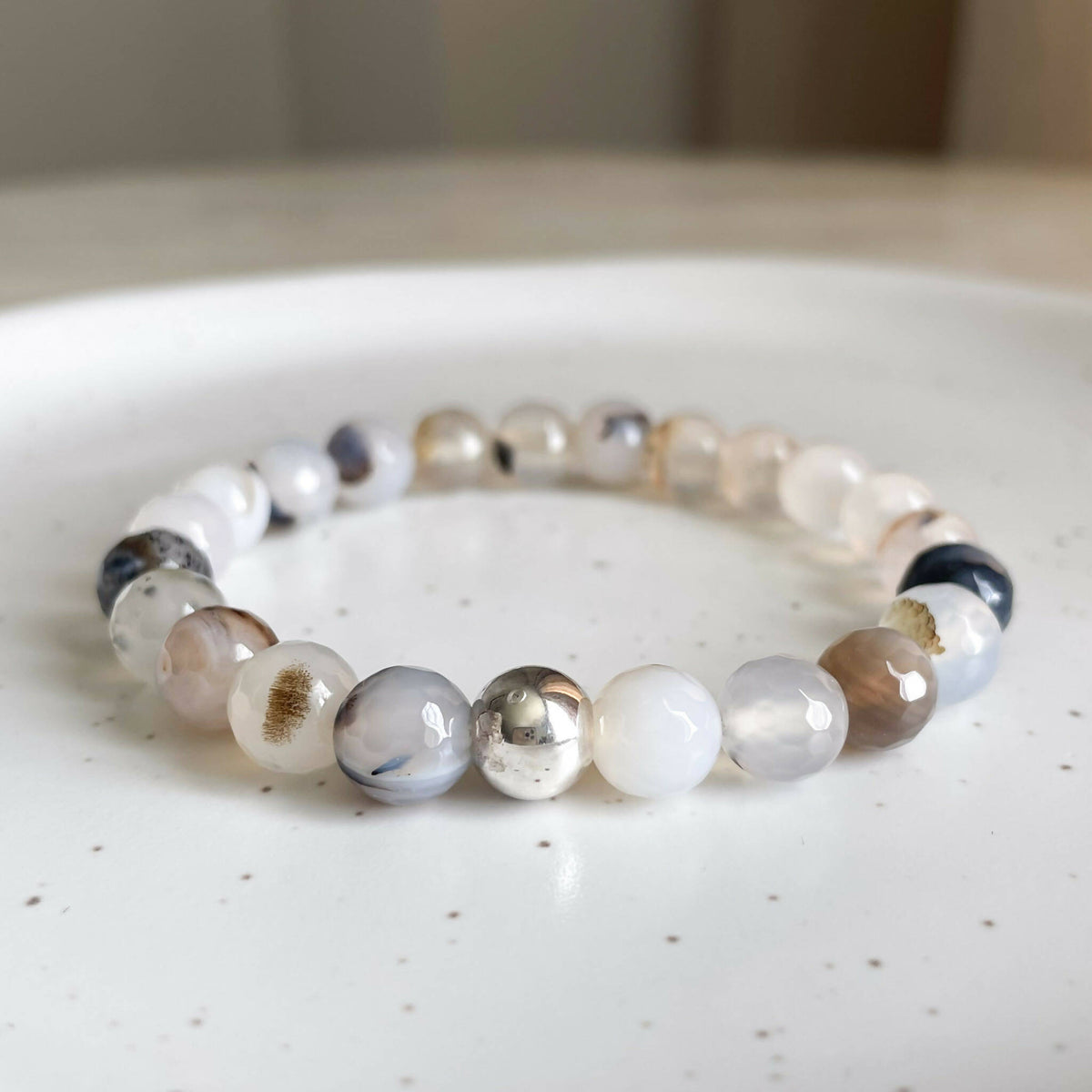 Mixed agate deals bracelet