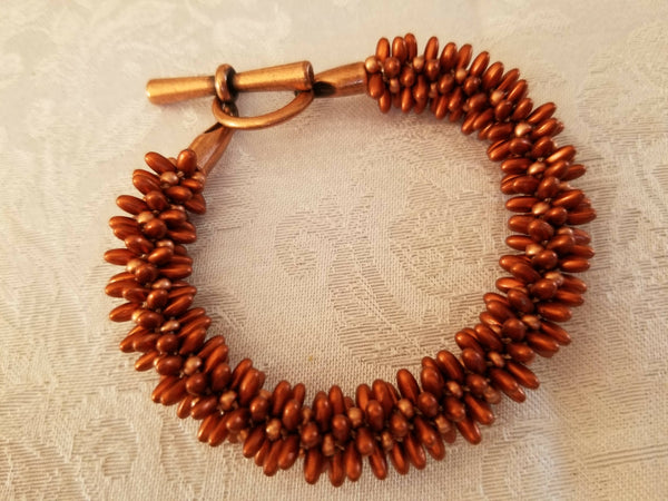 Chunky Dagger Bead Kumihimo Bracelet