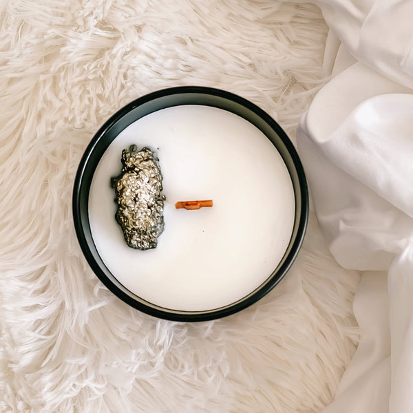 Amethyst Ember | Mystic Pear Crystal Candle