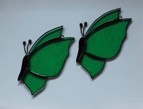 Stained glass butterfly - Green