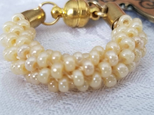 Kumihimo Butterfly Wine Glass Markers