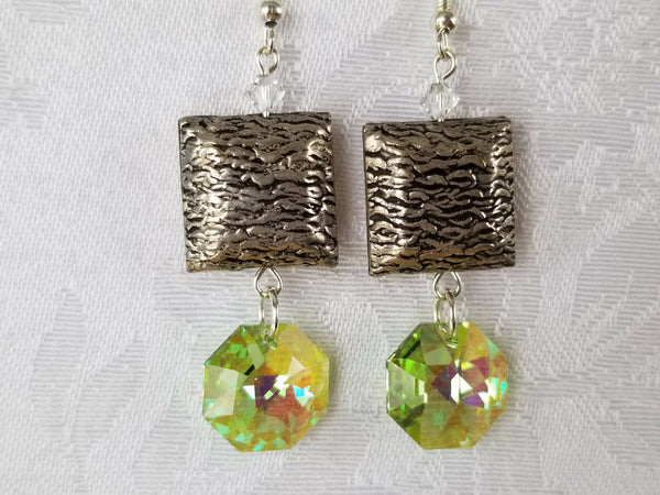 Green Swarovski Earrings