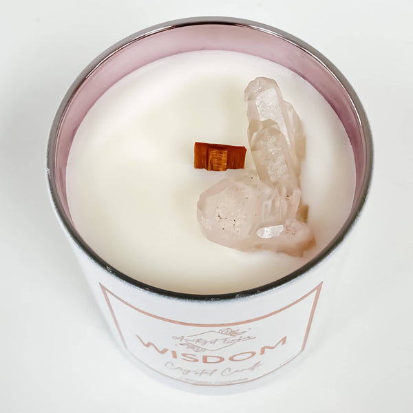 Amethyst Ember | Wisdom Chakra Crystal Candle