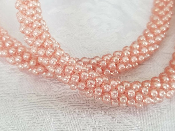 Lamp Work Pendant Kumihimo Necklace