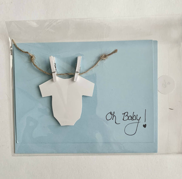 ‘Oh Baby’ Card - pastels