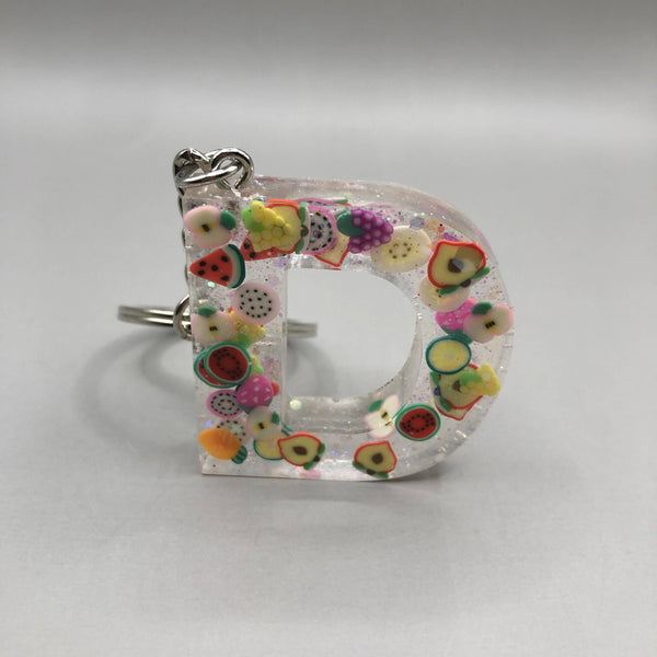 Fruit Initial Keychains