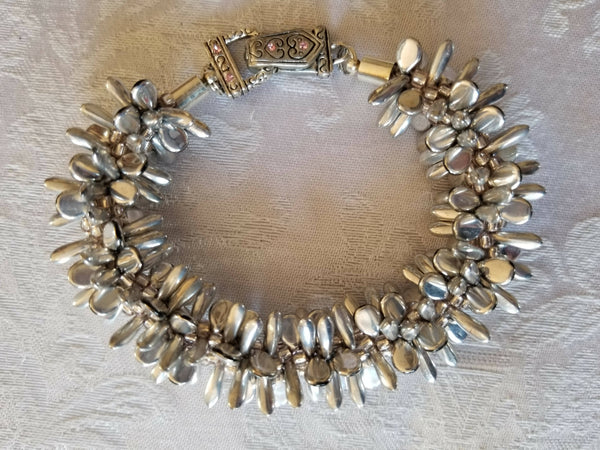 Chunky Dagger Bead Kumihimo Bracelet