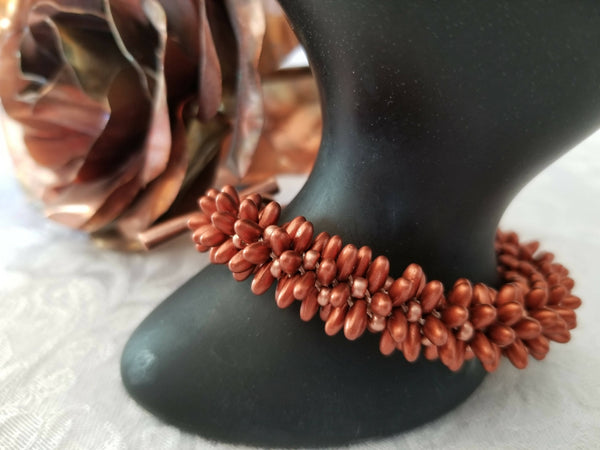 Chunky Dagger Bead Kumihimo Bracelet