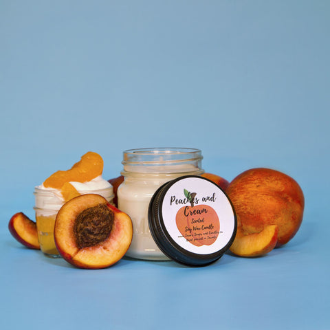 Peaches & Cream | Soy Candle - Unique Town Boutique