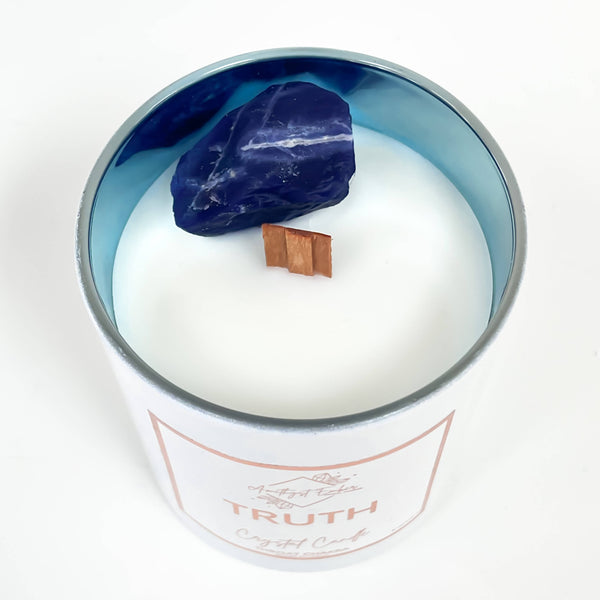 Amethyst Ember | Truth Chakra Crystal Candle
