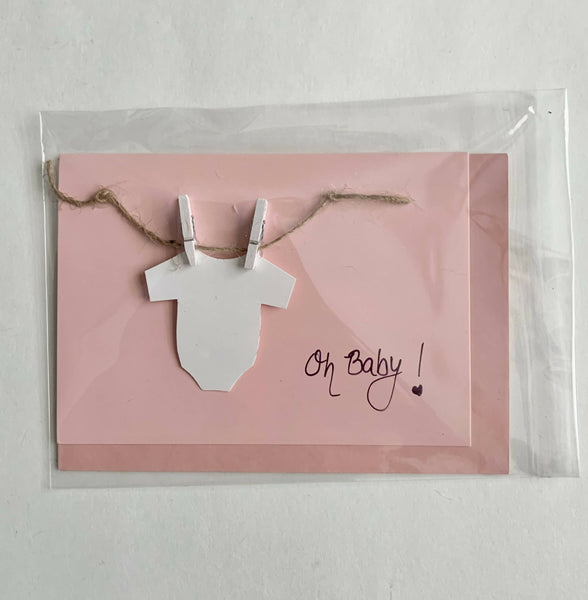 ‘Oh Baby’ Card - pastels