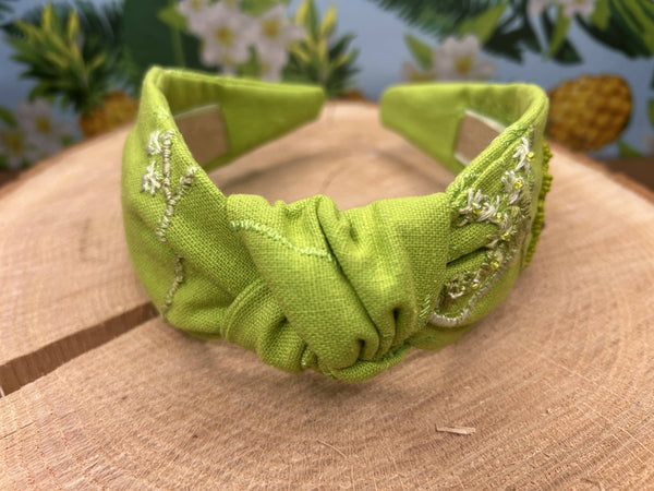 Knotted Headband - Bright Green