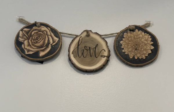 Dark Floral Wall Hanging