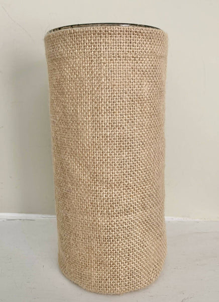 Burlap & Glass Vase