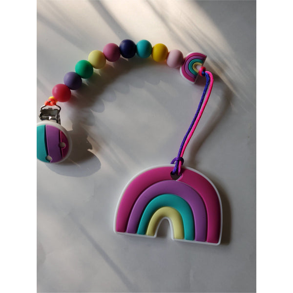 Rainbow Teether Clip