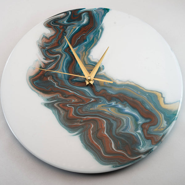 Unique Acrylic Pour Clock