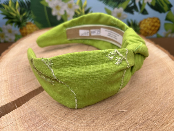Knotted Headband - Bright Green
