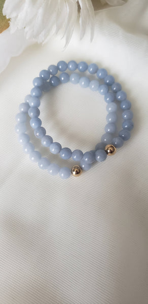 Angelite Gemstone Bracelet
