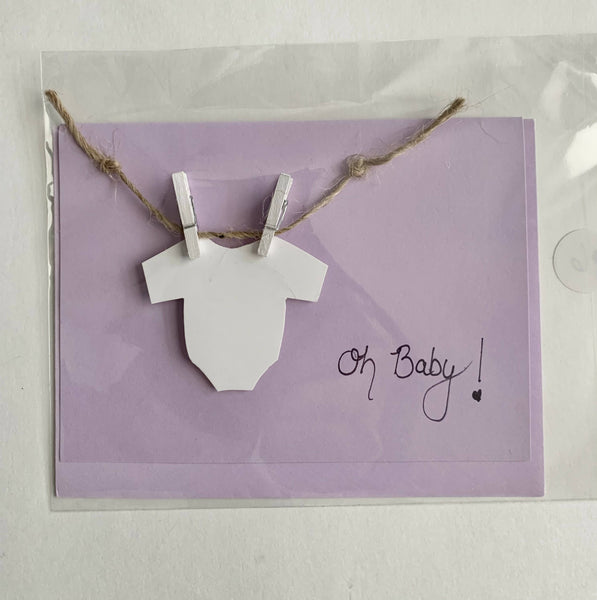 ‘Oh Baby’ Card - pastels