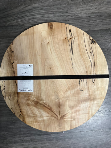 Spalted Maple Charcuterie Board - Circle