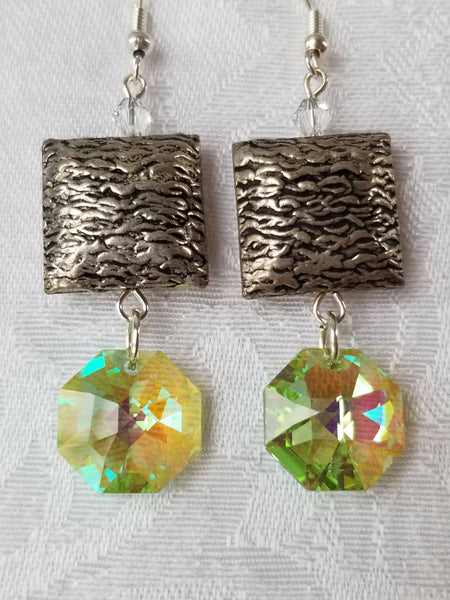 Green Swarovski Earrings