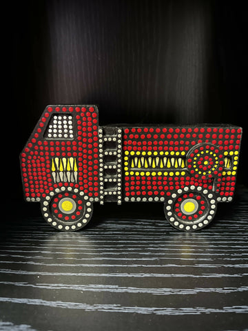 Dotted fire truck