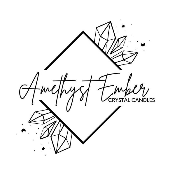 Amethyst Ember | Sweetgrass Crystal Candle