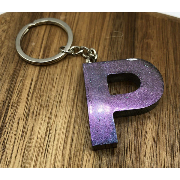 Chameleon Shift Letter Keychain